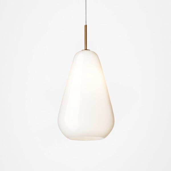 Lampada a sospensione Nuura Aps, Anoli 1, dimmerabile, Bianco, Soggiorno, Vetro, Design