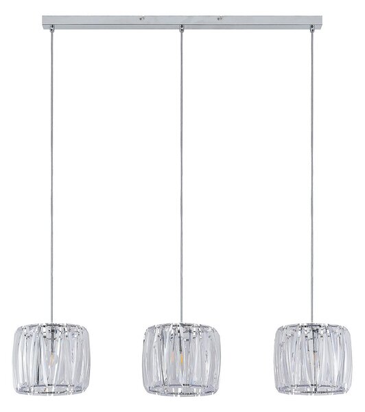 Lampada a sospensione Lindby, Sofia, dimmerabile, Trasparente, Cucina, Plastica, Moderno