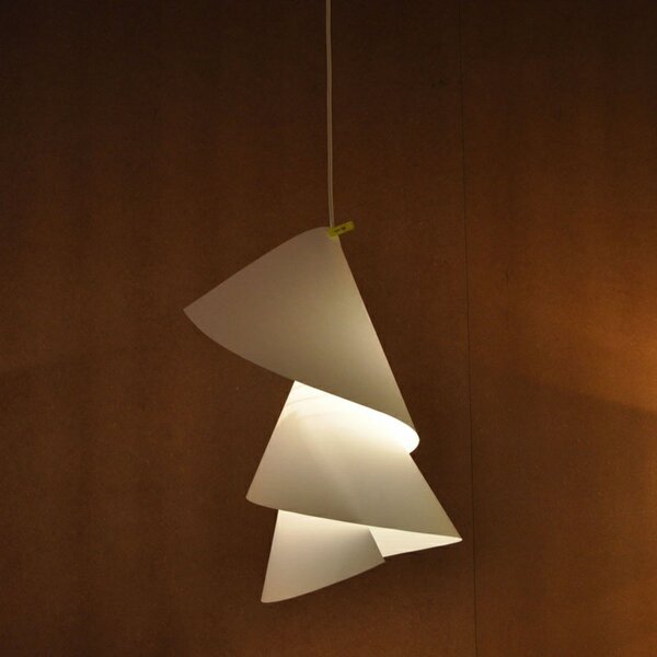Lampada a sospensione Ingo Maurer, Bianco, Soggiorno, Carta / Cartone