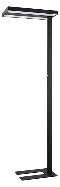 Lampada da terra Arcchio, Logan Pro, dimmerabile, Nero, Studio / Ufficio, Alluminio, Moderno
