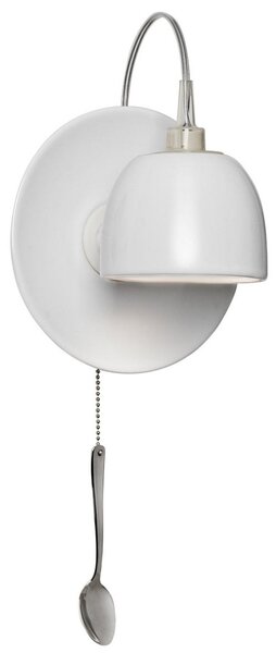 Applique da parete Ingo Maurer, Light au Lait, Bianco, Soggiorno, Ceramica, Design