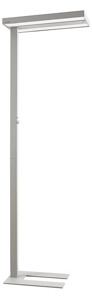 Lampada da terra Arcchio, Logan Pro, dimmerabile, Metallizzato, Studio / Ufficio, Alluminio, Moderno