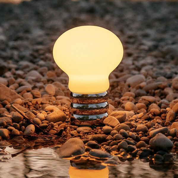Lampade da tavolo Ingo Maurer, B.Bulb, dimmerabile, Metallizzato, Soggiorno, Metallo, Design