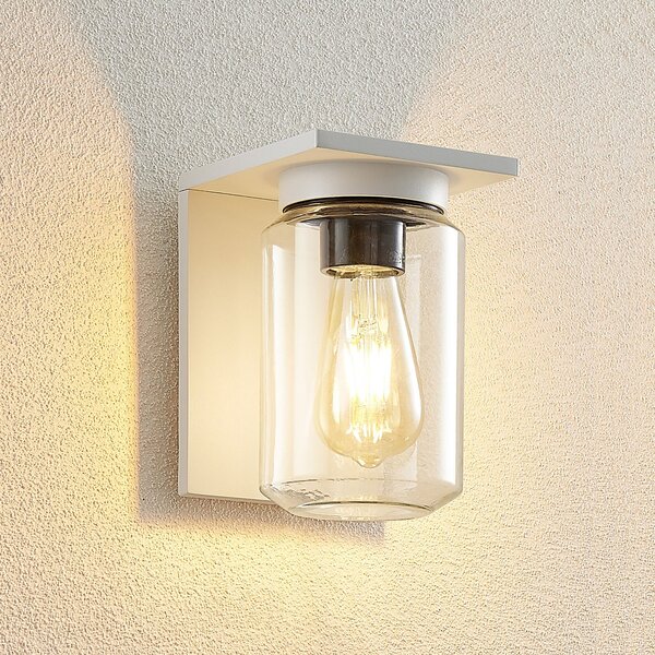 Lampade da esterno Lucande, Semka, dimmerabile, Bianco, Terrazza, Metallo, Moderno