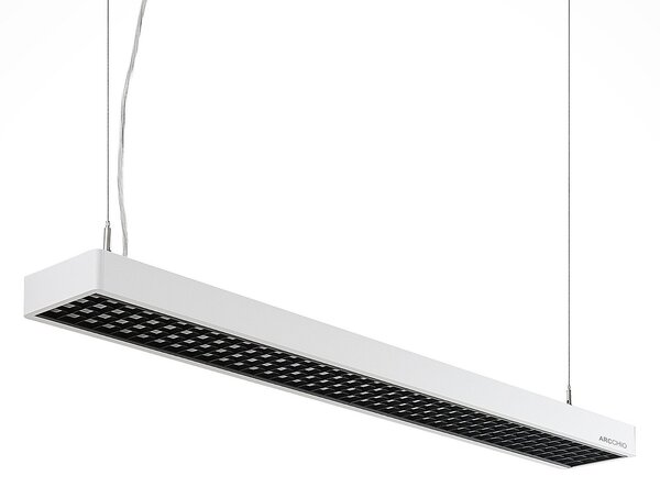 Lampada a sospensione Arcchio, Susi, dimmerabile, Bianco, Studio / Ufficio, Alluminio, Moderno