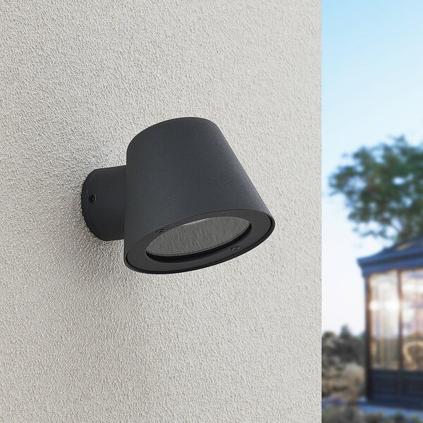 Lampade da esterno Lindby, Ileyna, dimmerabile, Nero, Terrazza, Metallo, Moderno