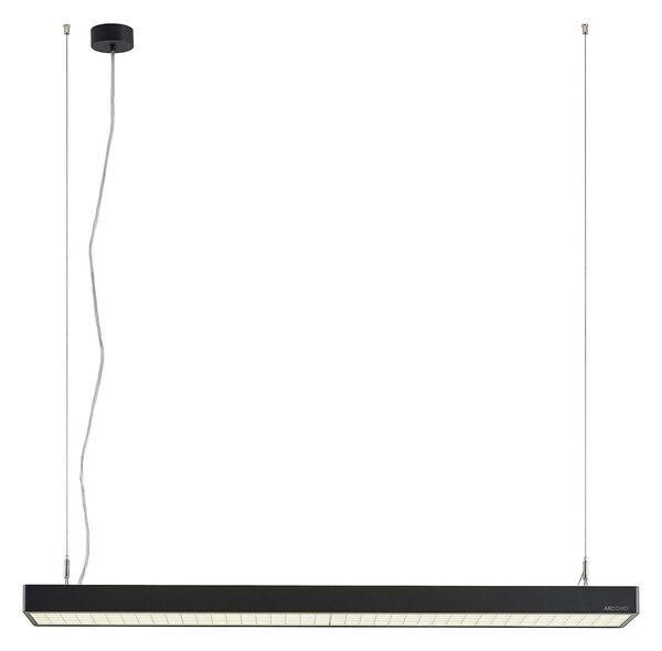 Lampada a sospensione Arcchio, Susi, dimmerabile, Nero, Studio / Ufficio, Alluminio, Moderno