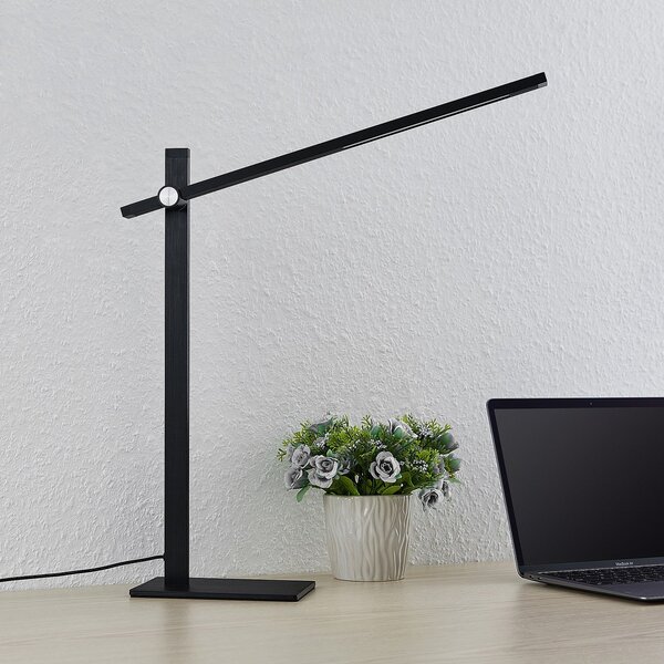 Lampade da tavolo Lucande, Wasko, dimmerabile, Nero, Studio / Ufficio, Metallo, Moderno