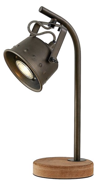 Lampade da tavolo Lindby, Rubinjo, Nero, Soggiorno, Metallo, Vintage