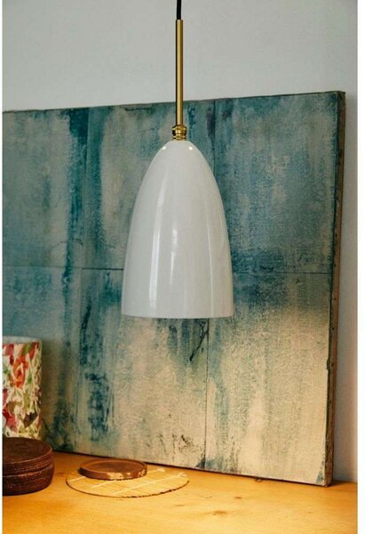 Lampada a sospensione GUBI, Bianco, Soggiorno, Metallo