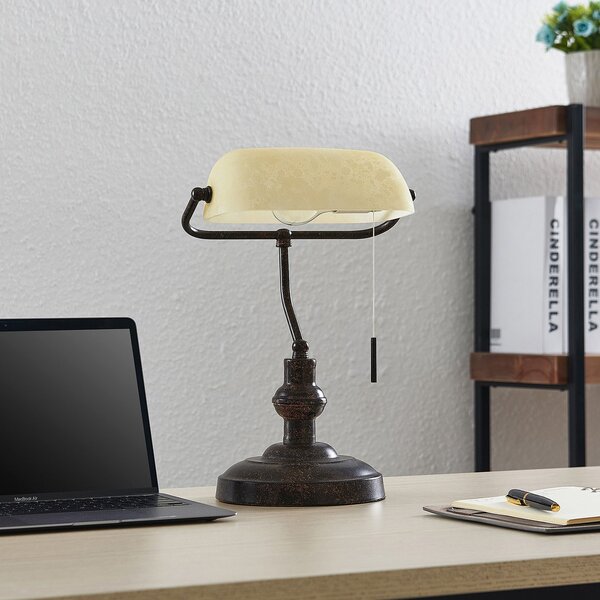 Lampade da tavolo Lindby, Profina, Marrone / Ruggine, Soggiorno, Metallo, Antico