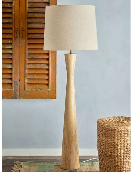 Lampada da terra Bloomingville, Beige, Soggiorno, Legno