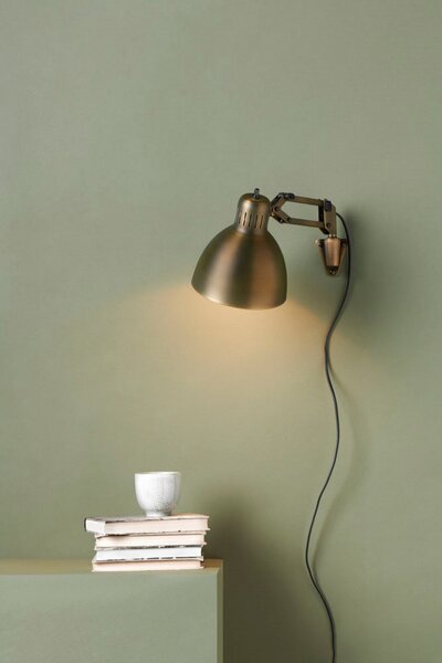 Applique da parete NORDIC LIVING, Verde, Camera da letto, Alluminio