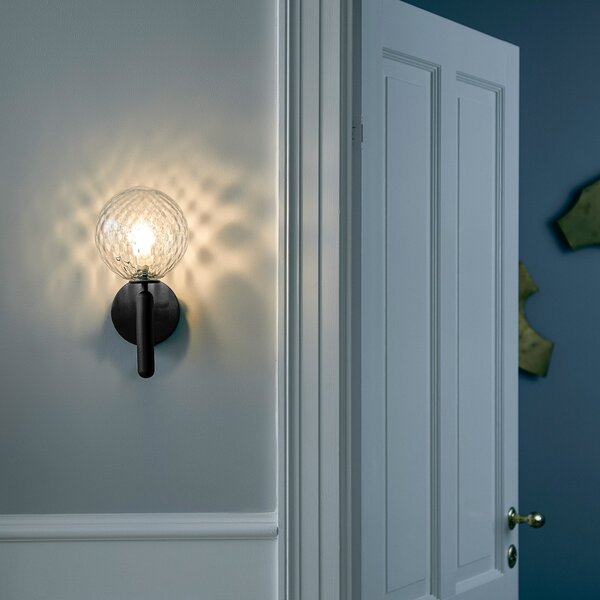 Applique da parete Nuura Aps, Miira Wall, dimmerabile, Nero, Soggiorno, Metallo, Design