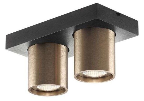 Plafoniera LIGHT-POINT, dimmerabile, Bronzo / Ottone anticato, Soggiorno, Alluminio