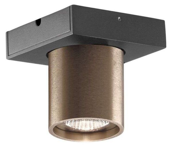 Plafoniera LIGHT-POINT, dimmerabile, Bronzo / Ottone anticato, Soggiorno, Alluminio