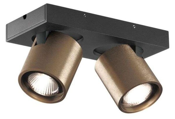 Plafoniera LIGHT-POINT, dimmerabile, Bronzo / Ottone anticato, Soggiorno, Alluminio