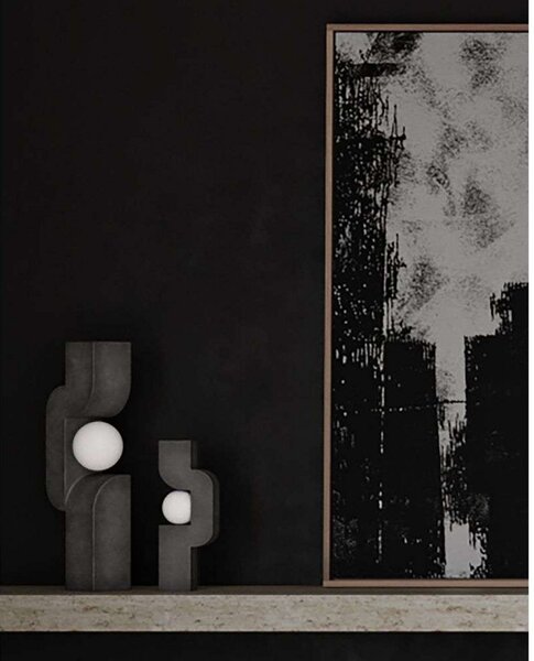 Lampada da terra 101 COPENHAGEN, dimmerabile, Grigio, Soggiorno, Ceramica