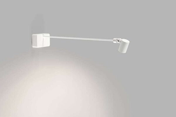 Applique da parete LIGHT-POINT, dimmerabile, Bianco, Soggiorno, Alluminio