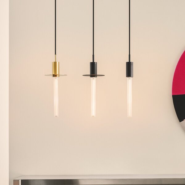 Lampada a sospensione DESIGN BY US, Liberty, dimmerabile, Nero, Soggiorno, Metallo, Design