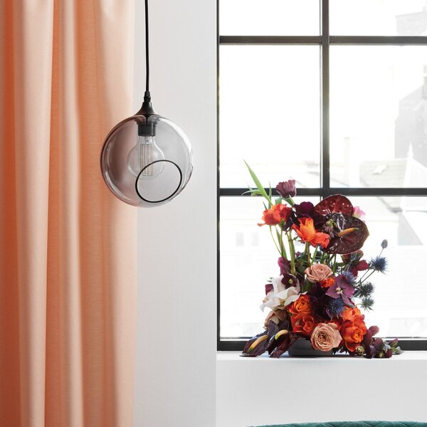 Lampada a sospensione DESIGN BY US, Ballroom, dimmerabile, Grigio, Soggiorno, Vetro, Design