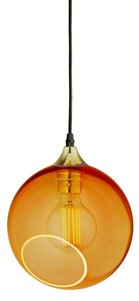 Lampada a sospensione DESIGN BY US, Ballroom, dimmerabile, Arancione, Soggiorno, Vetro, Design
