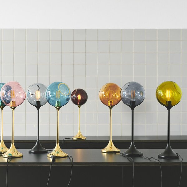 Lampade da tavolo DESIGN BY US, Ballroom, dimmerabile, Verde, Soggiorno, Vetro, Design