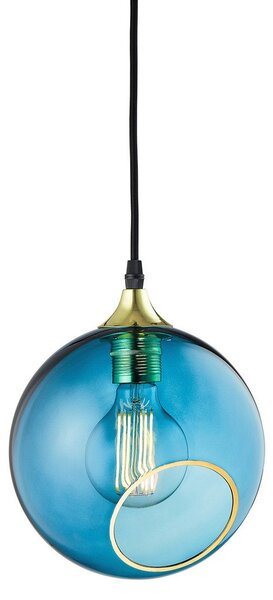 Lampada a sospensione DESIGN BY US, Ballroom, dimmerabile, Blu, Soggiorno, Vetro, Design