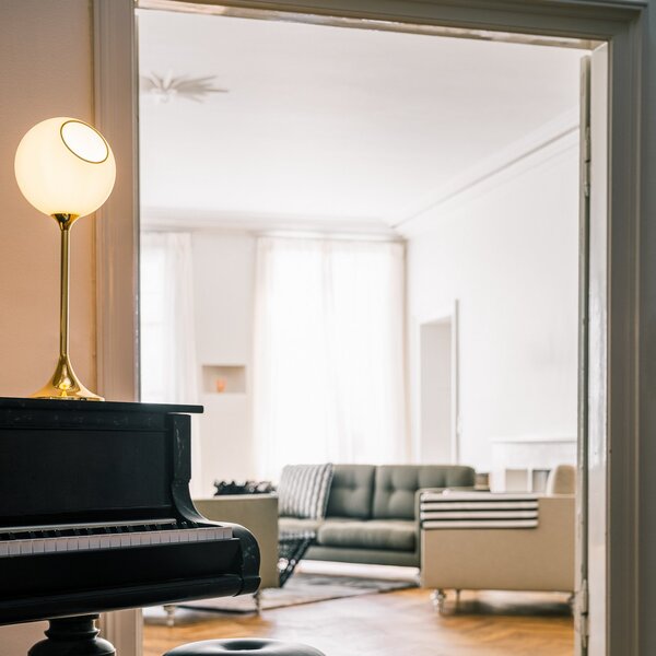 Lampade da tavolo DESIGN BY US, Ballroom, dimmerabile, Bianco, Soggiorno, Vetro, Design