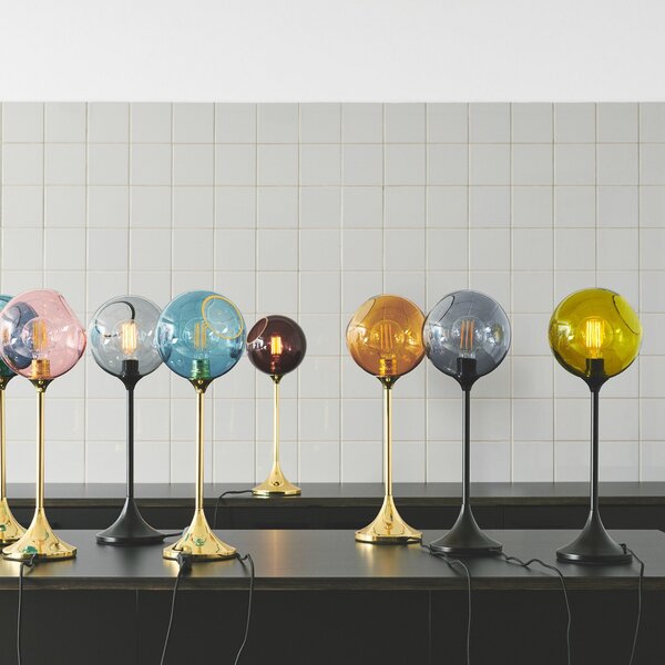 Lampade da tavolo DESIGN BY US, Ballroom, dimmerabile, Viola, Soggiorno, Vetro, Design
