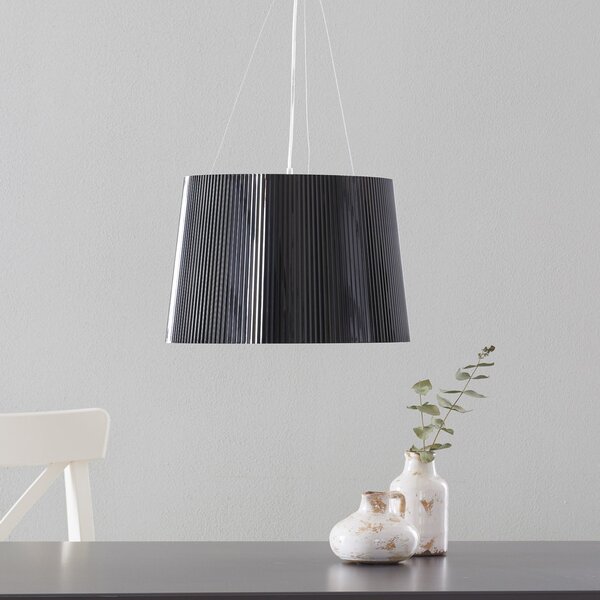 Lampada a sospensione Kartell, Gè, Nero, Soggiorno, Plastica, Design