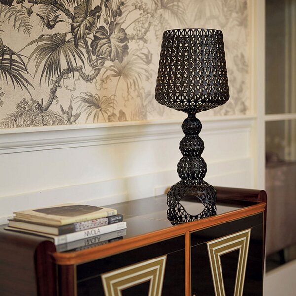 Lampade da tavolo Kartell, Mini Kabuki, dimmerabile, Nero, Soggiorno, Plastica, Design