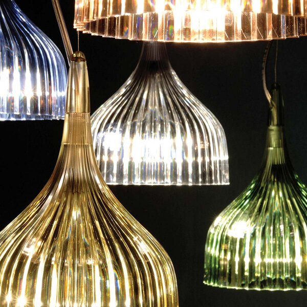 Lampada a sospensione Kartell, É, Verde, Soggiorno, Plastica, Design