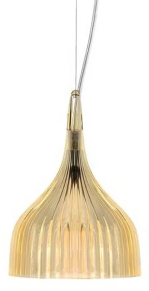 Lampada a sospensione Kartell, Giallo, Soggiorno, Metallo