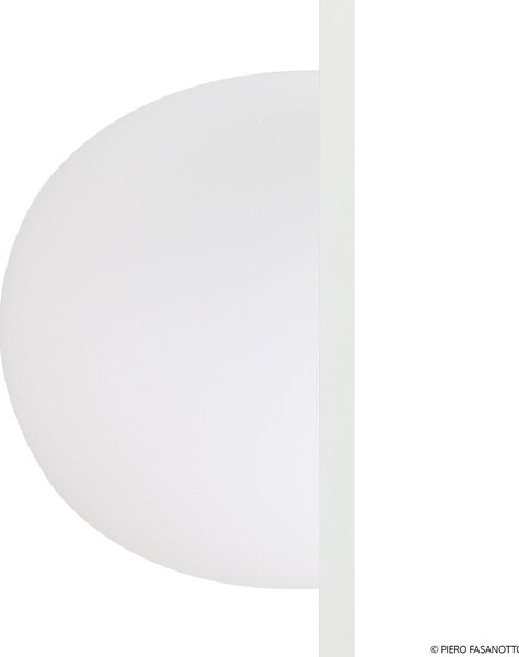 Applique da parete FLOS, Glo-Ball, dimmerabile, Bianco, Soggiorno, Vetro, Design