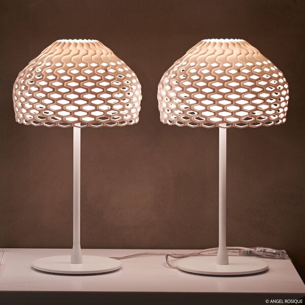 Lampade da tavolo FLOS, Tatou T, dimmerabile, Bianco, Soggiorno, Metallo, Design
