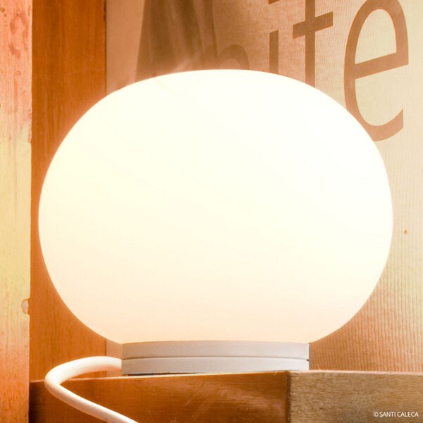 Lampade da tavolo FLOS, MINI, Bianco, Soggiorno, Vetro, Design