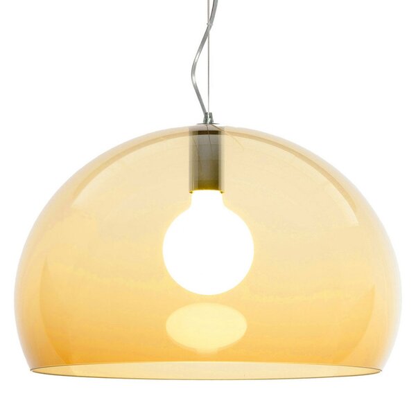 Lampada a sospensione Kartell, FL/Y, dimmerabile, Giallo, Soggiorno, Plastica, Design