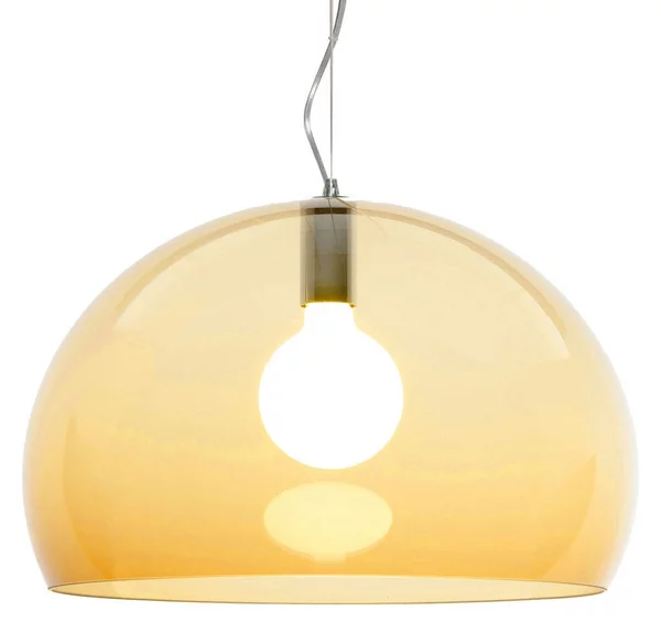 Lampada a sospensione Kartell, FL/Y, dimmerabile, Giallo, Soggiorno, Plastica, Design