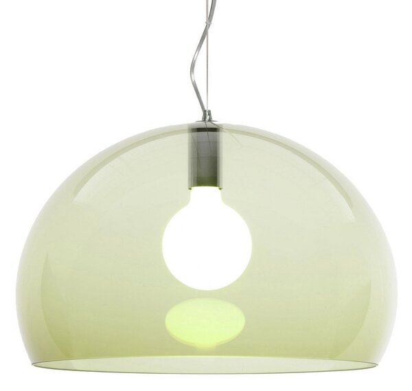 Lampada a sospensione Kartell, FL/Y, dimmerabile, Verde, Soggiorno, Plastica, Design