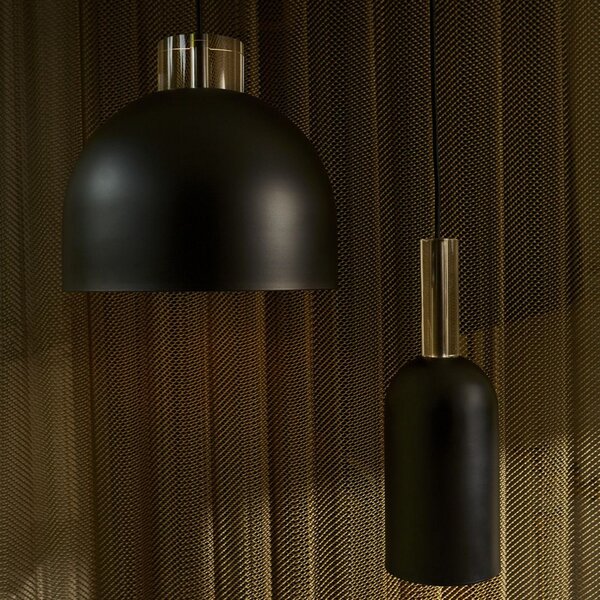 Lampada a sospensione AYTM, Luceo, dimmerabile, Nero, Soggiorno, Metallo, Design