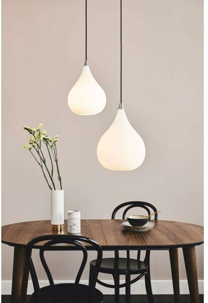 Lampada a sospensione Halo Design, Bianco, Soggiorno, Vetro