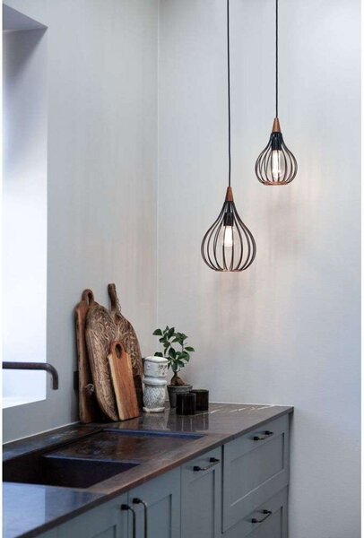 Lampada a sospensione Halo Design, Nero, Soggiorno, Metallo