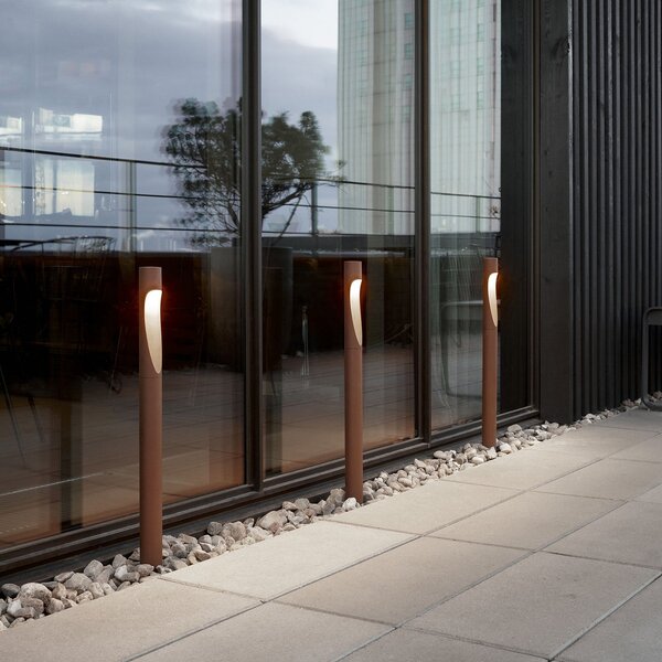 Lampade da esterno Louis Poulsen, Flindt, Marrone / Ruggine, Alluminio, Design