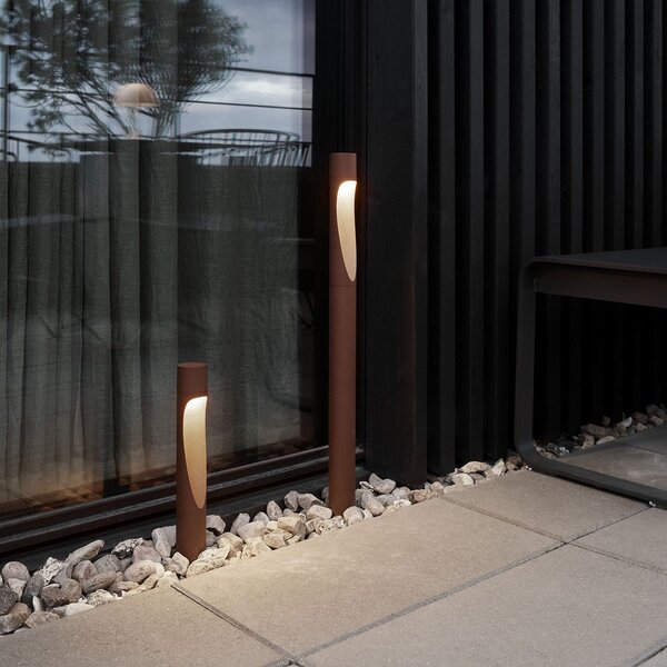 Lampade da esterno Louis Poulsen, Flindt, Marrone / Ruggine, Alluminio, Design