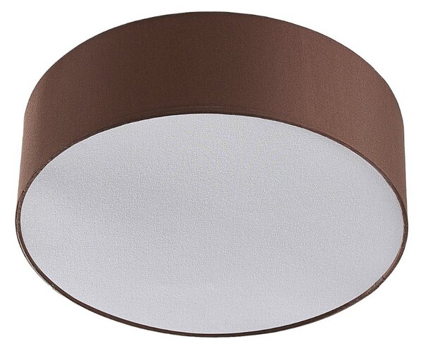 Plafoniera Lindby, Sebatin, dimmerabile, Marrone / Ruggine, Camera da letto, Tessuto / Tessile, Moderno