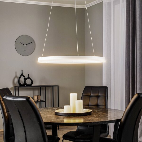 Lampada a sospensione Arcchio, Albiona, dimmerabile, Bianco, Cucina, Metallo, Moderno