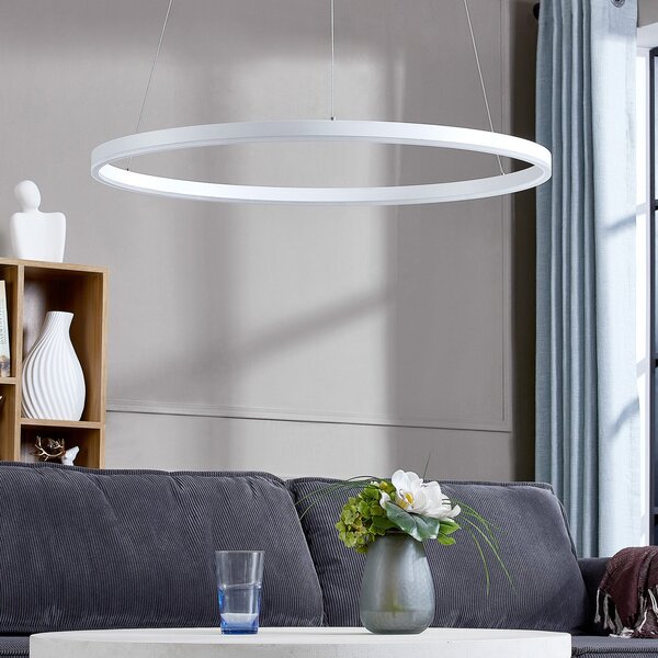 Lampada a sospensione Arcchio, Albiona, dimmerabile, Bianco, Cucina, Metallo, Moderno