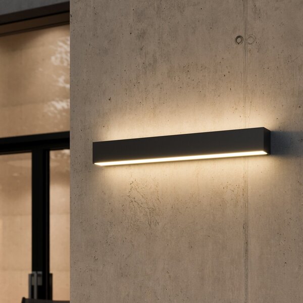 Lampade da esterno Lucande, Lengo, Nero, Balcone, Alluminio, Moderno