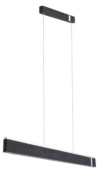 Lampada a sospensione Paulmann, Jagun, dimmerabile, Nero, Cucina, Tessuto / Tessile, Moderno